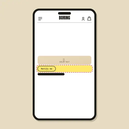 Back-in-stock tags + notify — after