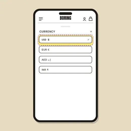 Currency switcher — after