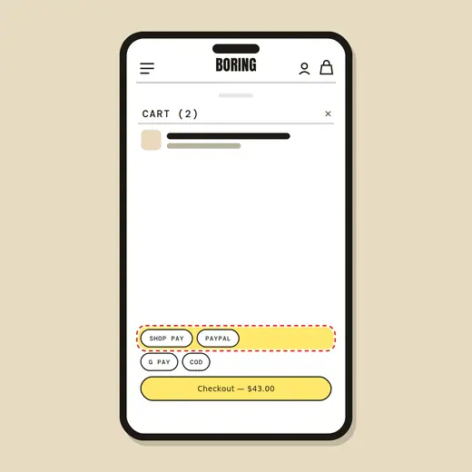Express pay row — after