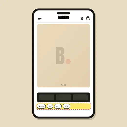 Footer trust icons row — after