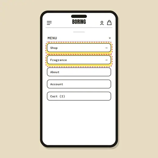Mobile menu fix — after