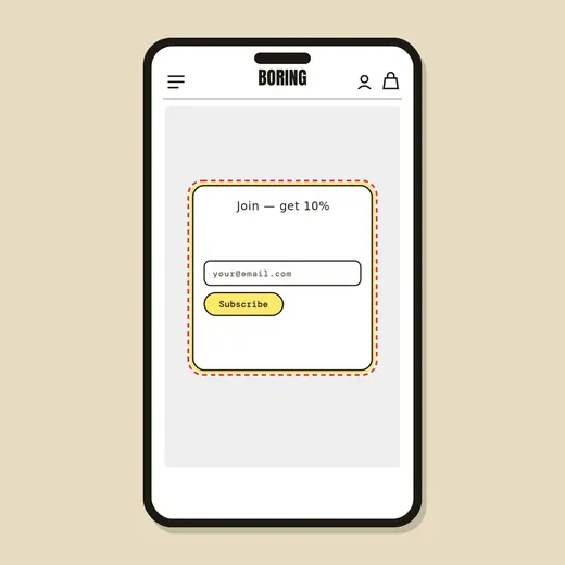 Newsletter popup + discount — after