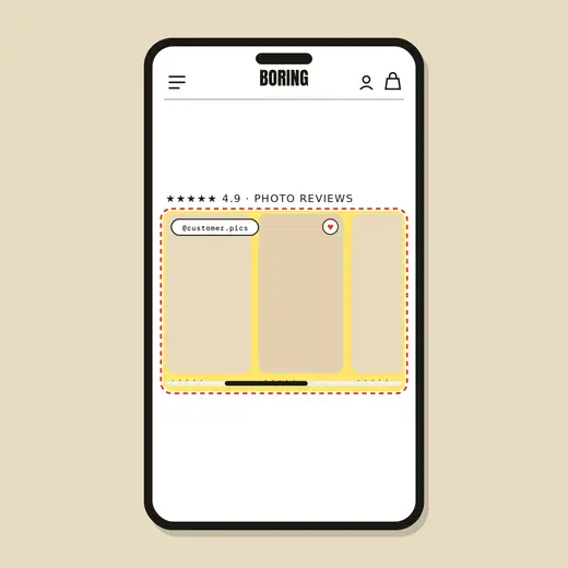 Photo reviews layout — after
