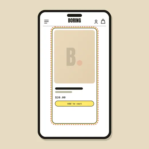 Product card redesign — after