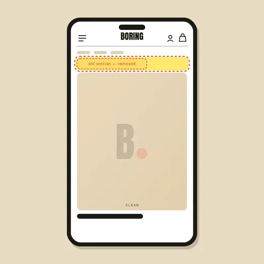 Remove dead sections — after