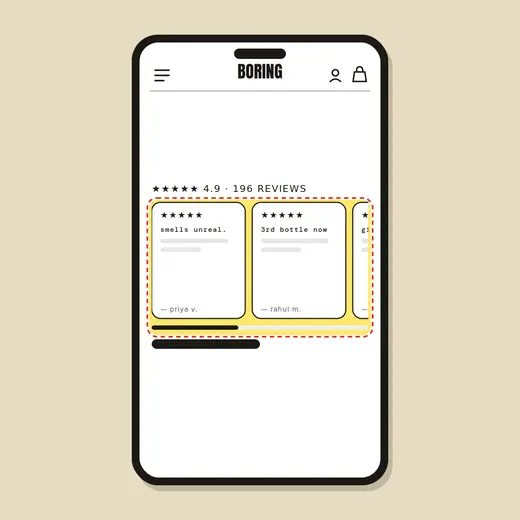 Reviews carousel install — after