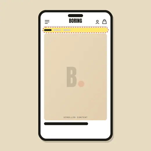 Sticky header — after
