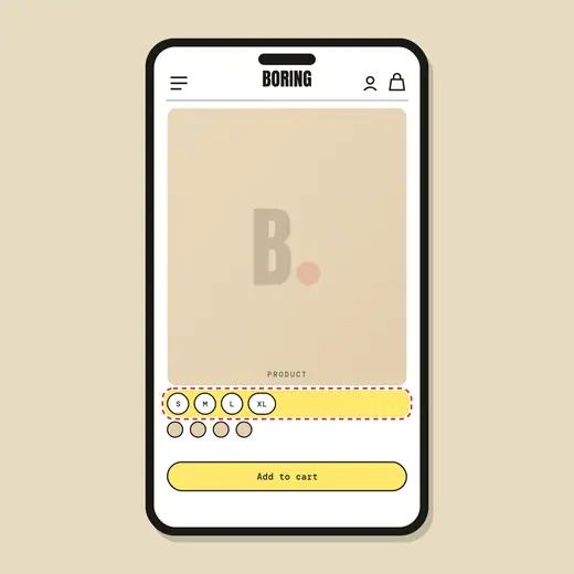 Variant picker rework — after